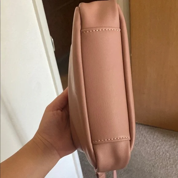 Pink Shoulder Bag with Ruffled Detail. NWOT - Picture 4 of 4